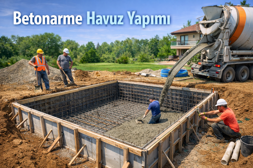 İzmir, İstanbul, Bodrum ve Kayseri Betonarme Havuz Yapımı | Desa Havuz